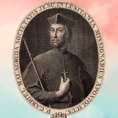 Ilustração de Inacio como peregrino