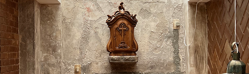 Foto de sala dentro ca Capela do Centro Loyola